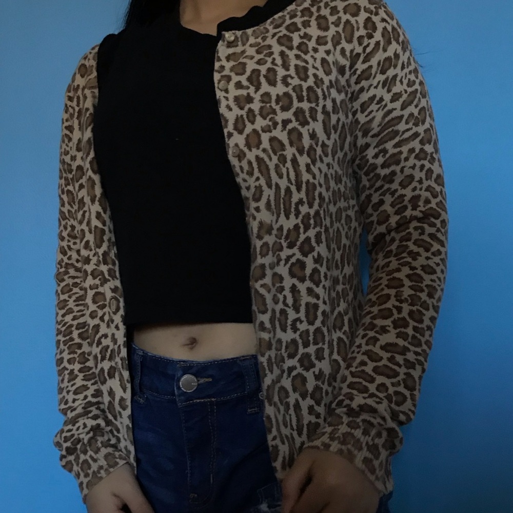 Cheetah Print Cardigan
